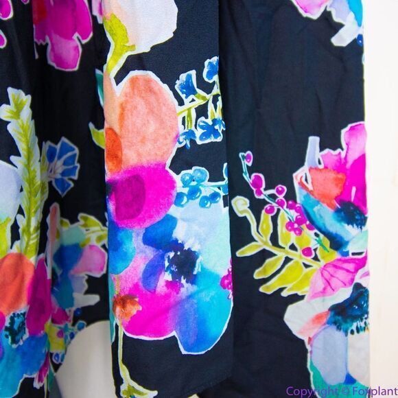 Hutch‎ gwynniebee Rainbow Mist Floral Print Hi-Lo Maxi Dress , 2X - Picture 11 of 16